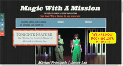 Desktop Screenshot of magicwithamission.org