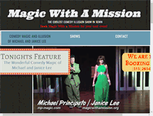 Tablet Screenshot of magicwithamission.org